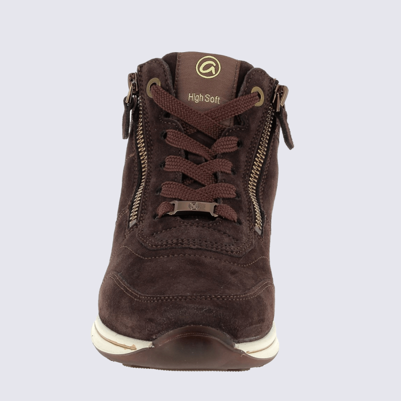 Baskets Ara, baskets chic et confort pour femme en cuir nubuck lave