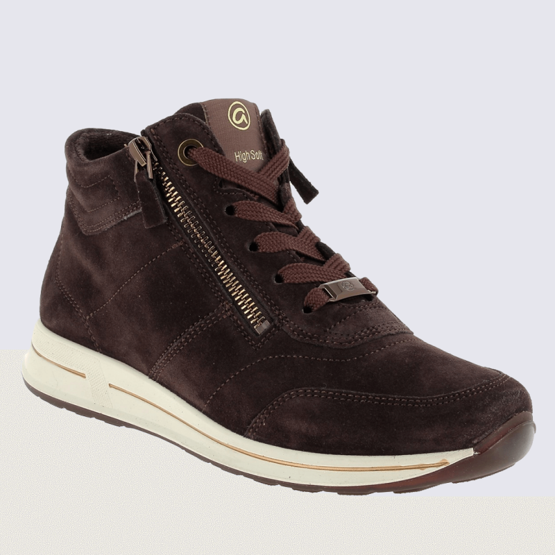 Baskets Ara, baskets chic et confort pour femme en cuir nubuck lave