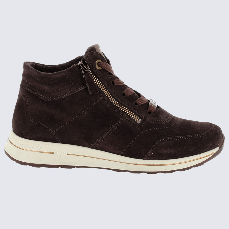 Baskets Ara, baskets chic et confort pour femme en cuir nubuck lave