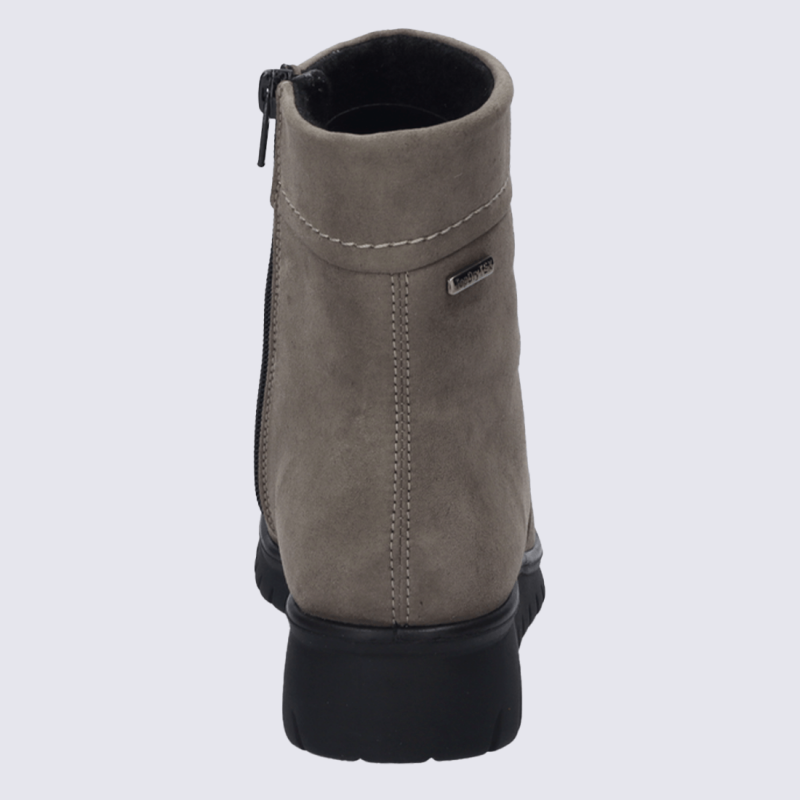 Bottines Josef Seibel, bottines durable et chaude femme en cuir taupe