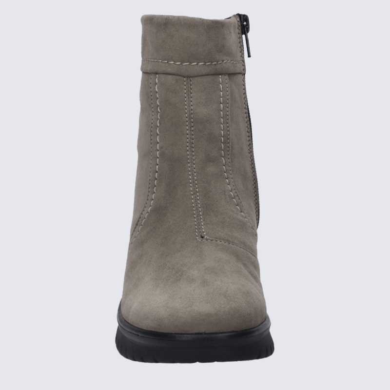 Bottines Josef Seibel, bottines durable et chaude femme en cuir taupe