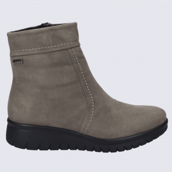 Bottines Josef Seibel, bottines durable et chaude femme en cuir taupe