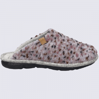 Mules Josef Seibel, mules doublures chaude a point femme en textile rose