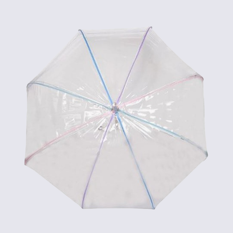Parapluie cloche Isotoner, parapluie cloche transparent femme pvc/pastel