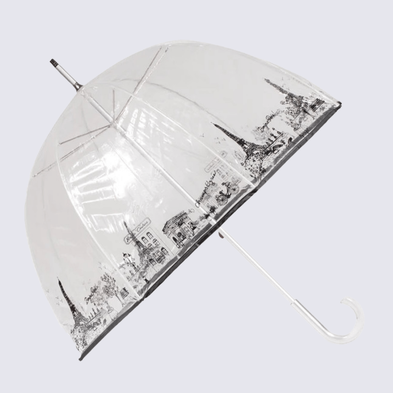 Parapluie cloche Isotoner, parapluie cloche transparent femme pvc/mon Paris
