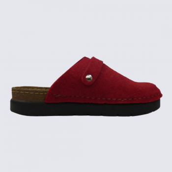 Mules ara mules confortable et moderne femme en feutre bordeaux Igert Chaussures Maroquinerie