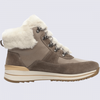 Bottines ara, bottines tendance et chaude pour femmes avec doublure chaude en cuir lune