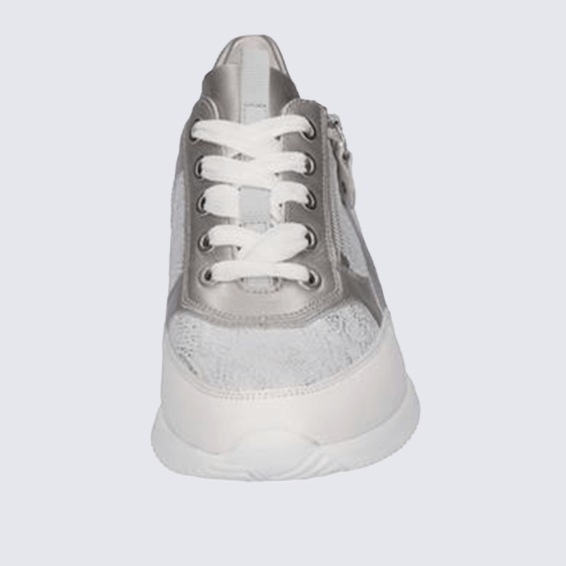 Baskets Waldlaufer, baskets confortables Himona à zip femme pierre