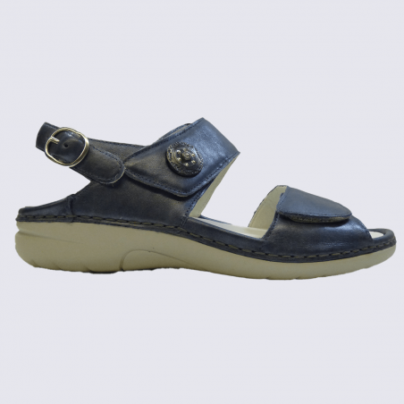 Sandales Waldlaufer, sandales confortables femme en cuir jeans perlé Sandales Waldlaufer, sandales confortables femme en cuir jeans perlé