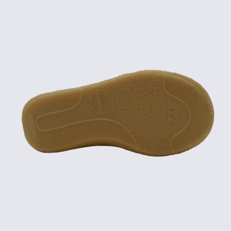 Baskets Bellamy, baskets à scratch confortable en textile velours perle rose