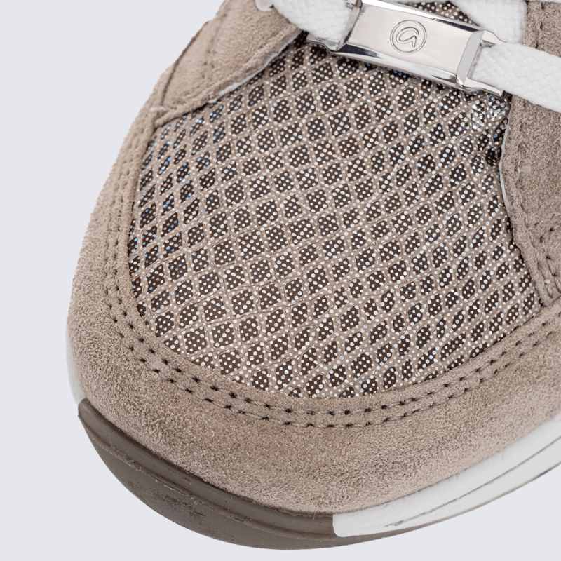 Baskets Ara, baskets Osaka motif maille pour femme en cuir cachemire