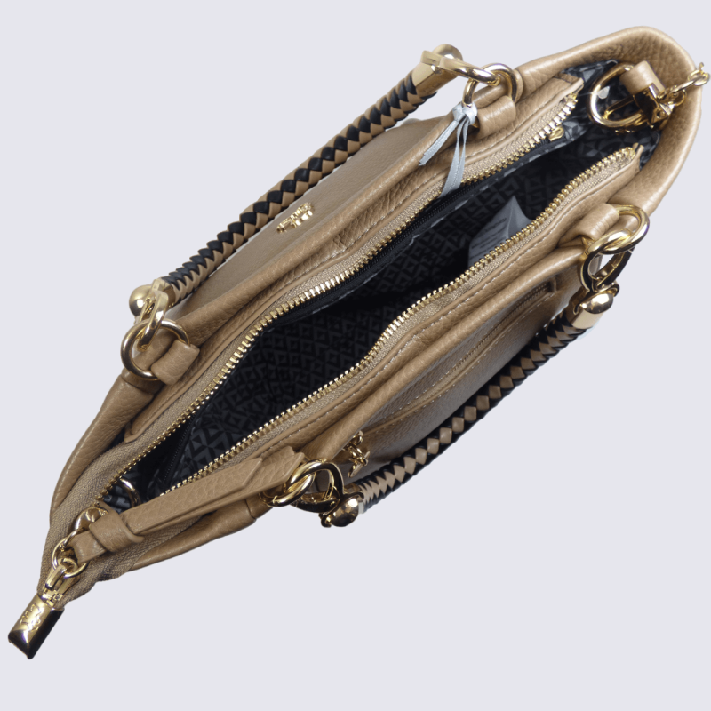 Sac à main Lulu Castagnette, sac à main wandrille femme taupe