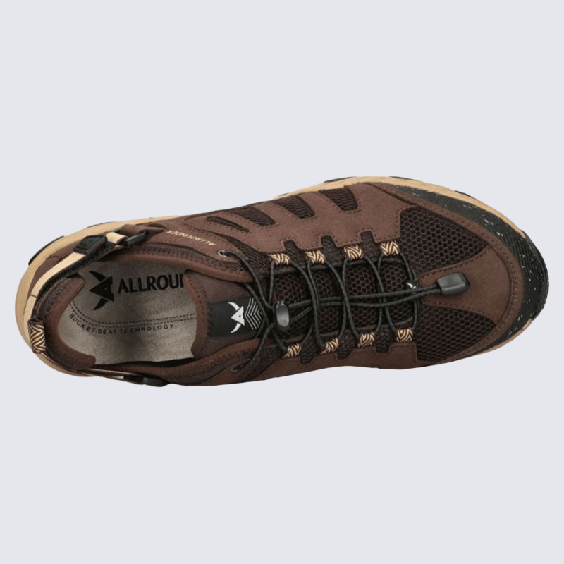 Baskets Allrounder, baskets sportives de marche homme marron foncé