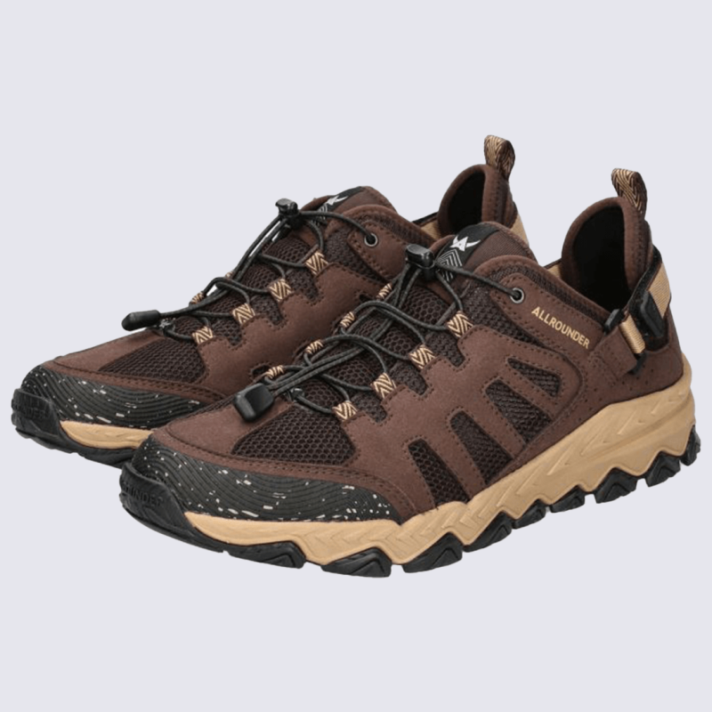 Baskets Allrounder, baskets sportives de marche homme marron foncé