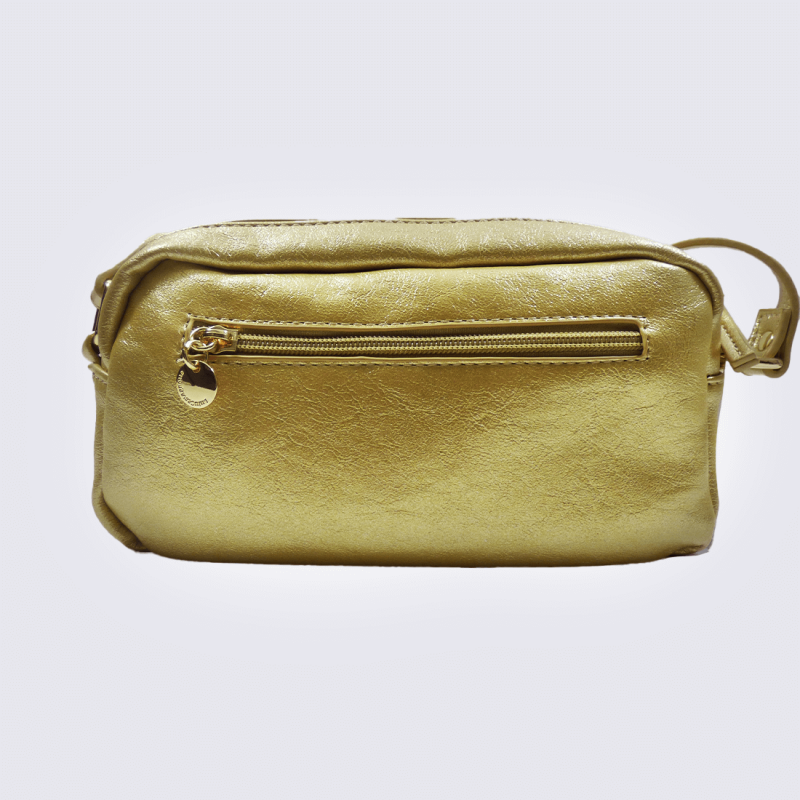 Sac à main Lulu Castagnette, sac à main pratique et moderne weston en cuir doré