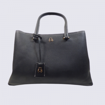 Sac à main Lulu Castagnette, sac à main chic waldemar en cuir noir