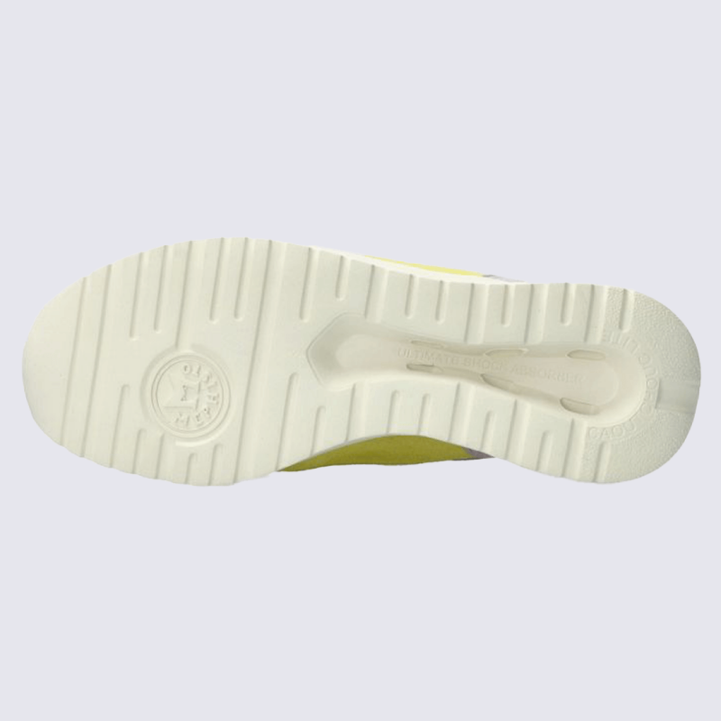 Baskets Mephisto, baskets à lacets tendance femme en cuir amande verte