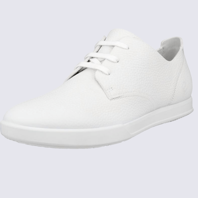 Baskets ECCO, basket sobres et chic homme en cuir blanc