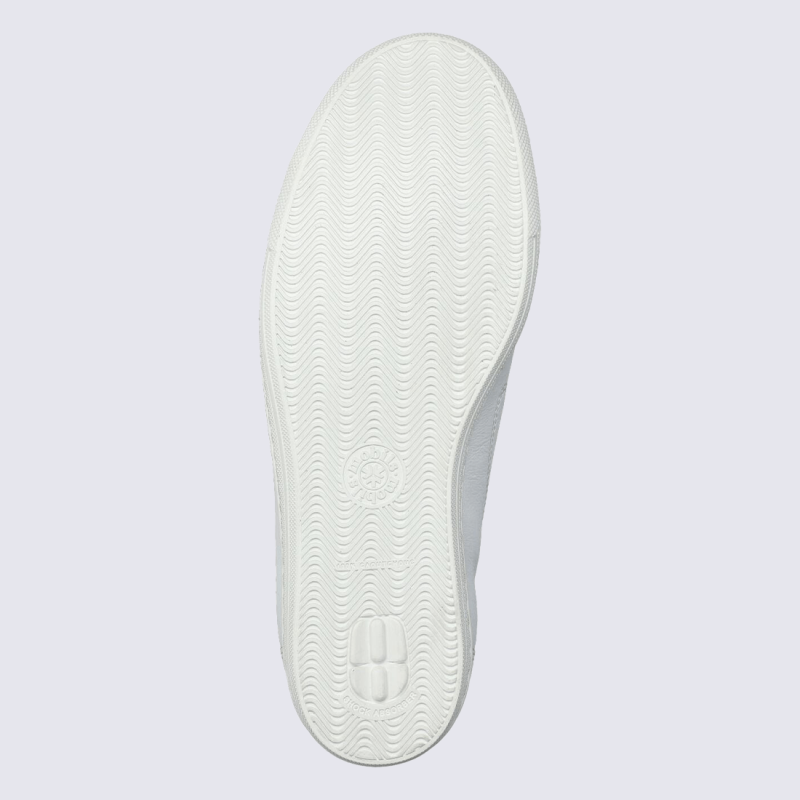 Baskets Mobils, baskets femme en cuir lisse blanc