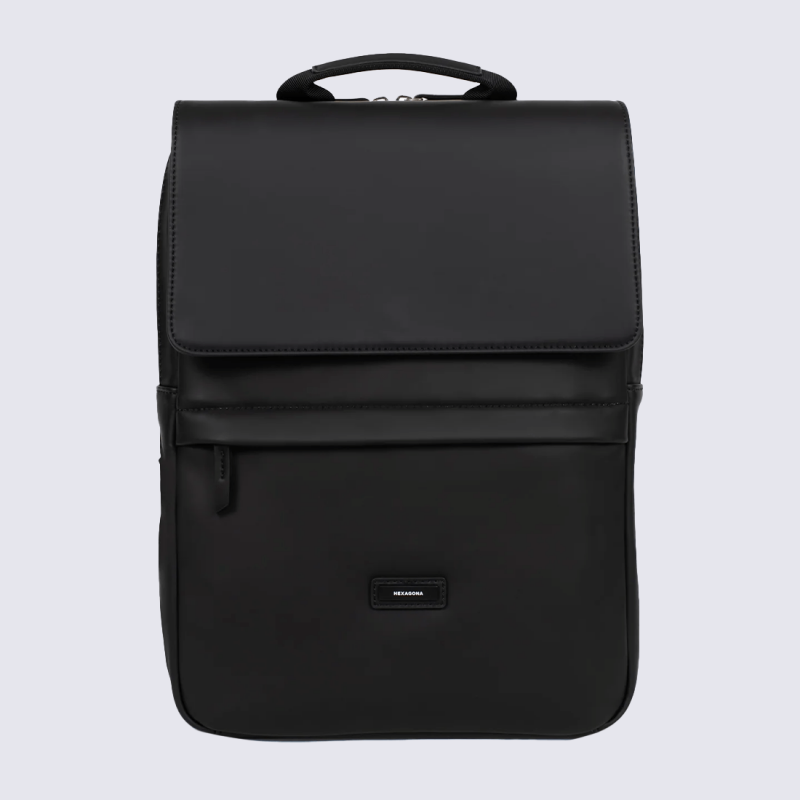 Sac à dos Hexagona, Sac à dos Élégant & Fonctionnel mixte en textile Noir