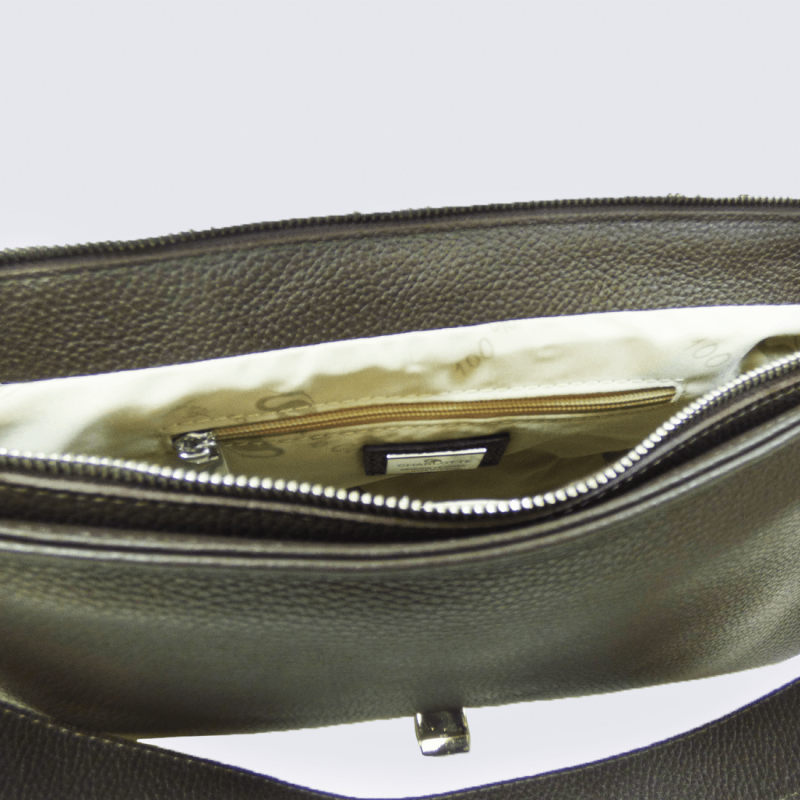 Sac Charlotte, Sac classe et chic femme en cuir marron