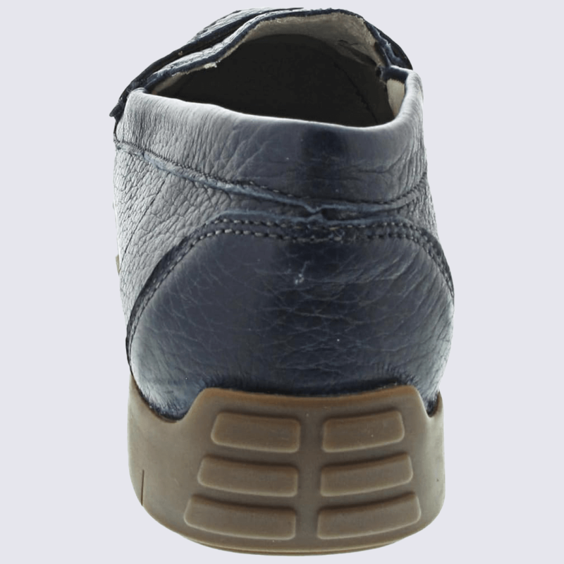 Mocassins Waldlaufer, mocassins tendances et confortables femme en cuir marine