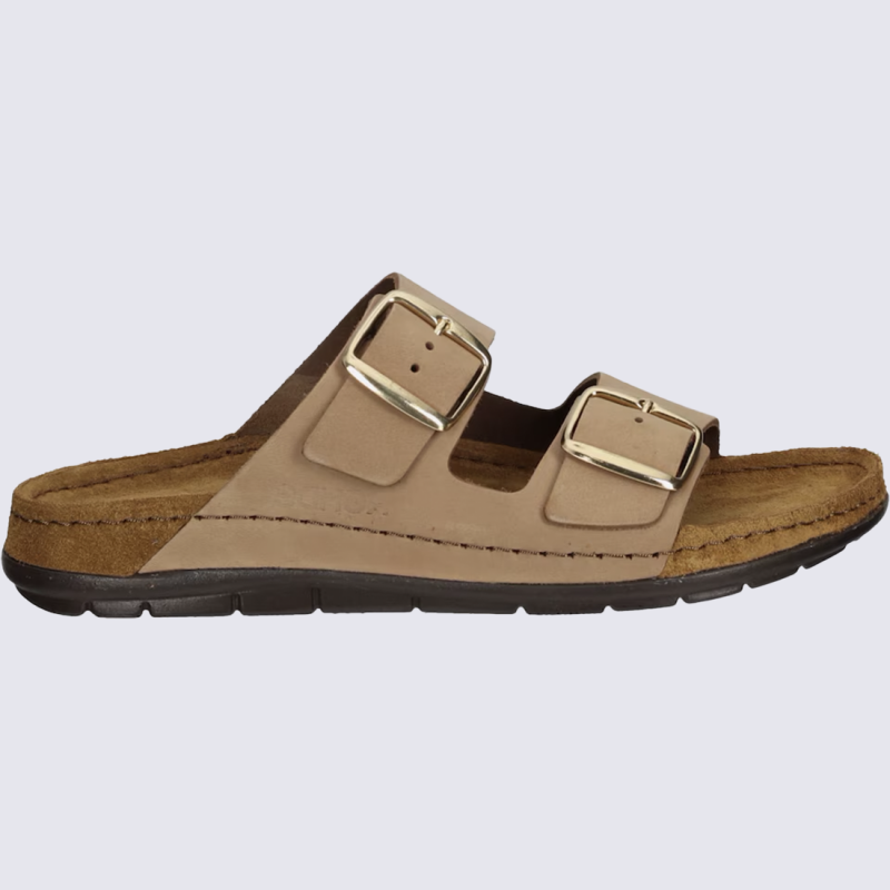 Mules Rohde, mules à boucle tendance et pratique femme nature