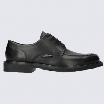 Chaussures Mephisto, Chaussures style city homme en cuir pleine fleur noir