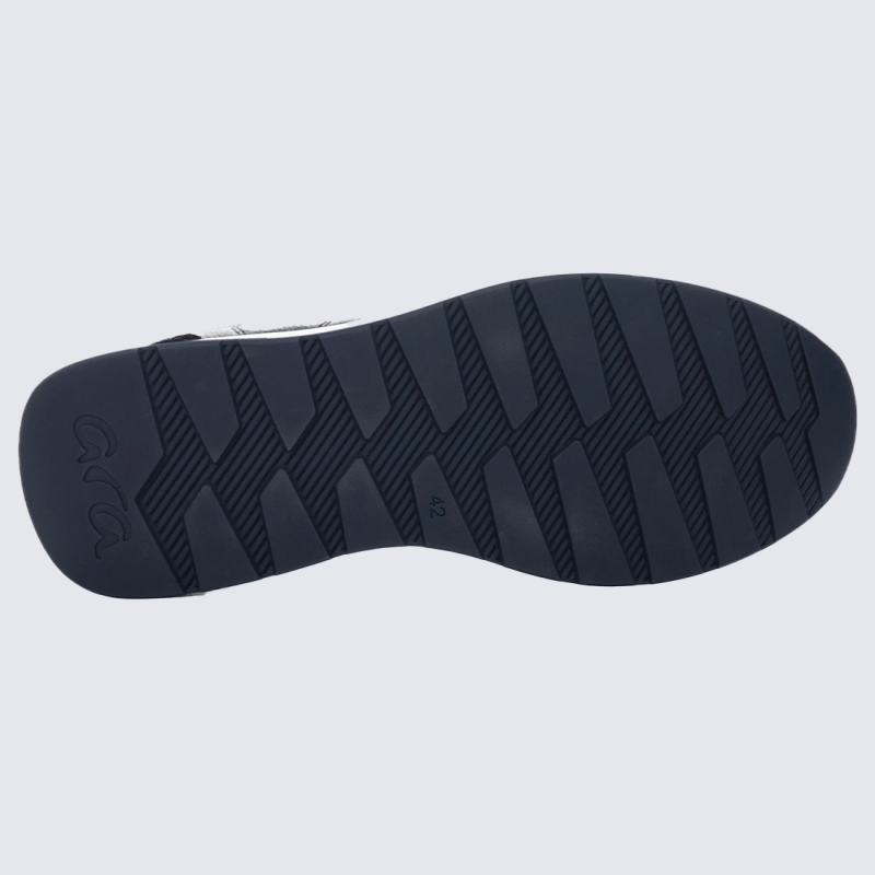 Baskets Ara, Baskets sport confort homme en cuir bleu