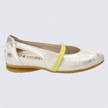 Ballerines Mobils Mephisto, Ballerines bride décorative femme en cuir sable