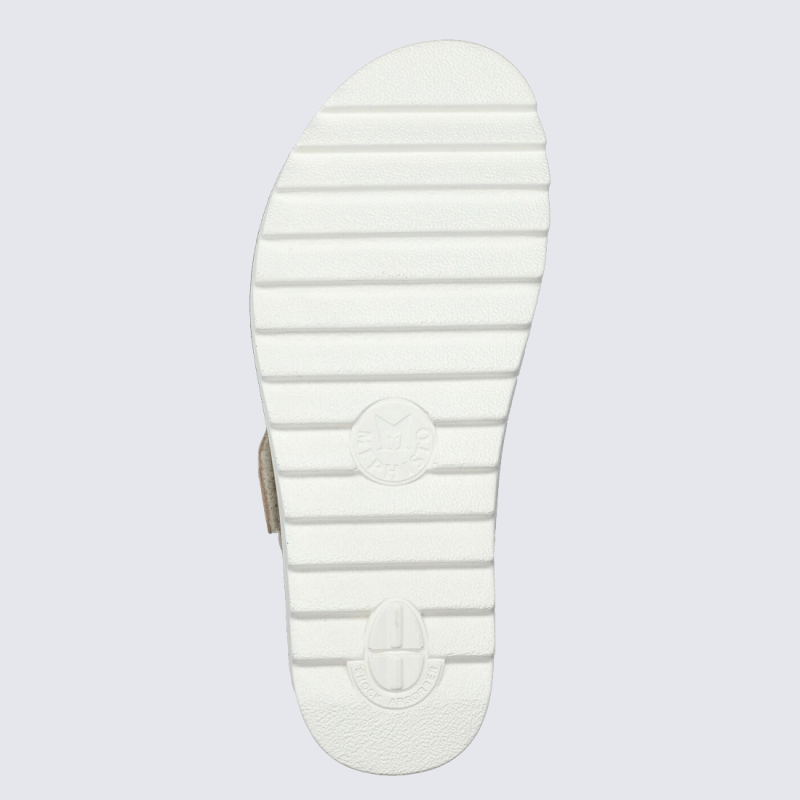 Sandales Mephisto, Sandales confort extrême femme en cuir blanc