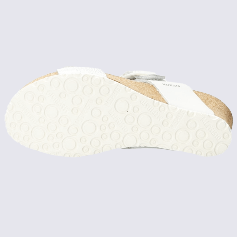 Sandales compensées Mephisto, Sandales chic et élégantes pour femme en cuir doré