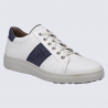 Baskets Josef Seibel, Baskets moderne cuir nubuck homme en blanc et bleu marine Baskets Josef Seibel, Baskets moderne cuir nubuck homme en blanc et bleu marine