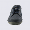Baskets Josef Seibel, Baskets cuir marine homme en cuir et textile semelle confort à zip latéral Baskets Josef Seibel, Baskets cuir marine homme en cuir et textile semelle confort à zip latéral