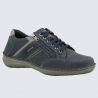 Baskets Josef Seibel, Baskets cuir marine homme en cuir et textile semelle confort à zip latéral Baskets Josef Seibel, Baskets cuir marine homme en cuir et textile semelle confort à zip latéral