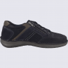 Baskets Josef Seibel, Baskets cuir marine homme en cuir et textile semelle confort à zip latéral Baskets Josef Seibel, Baskets cuir marine homme en cuir et textile semelle confort à zip latéral