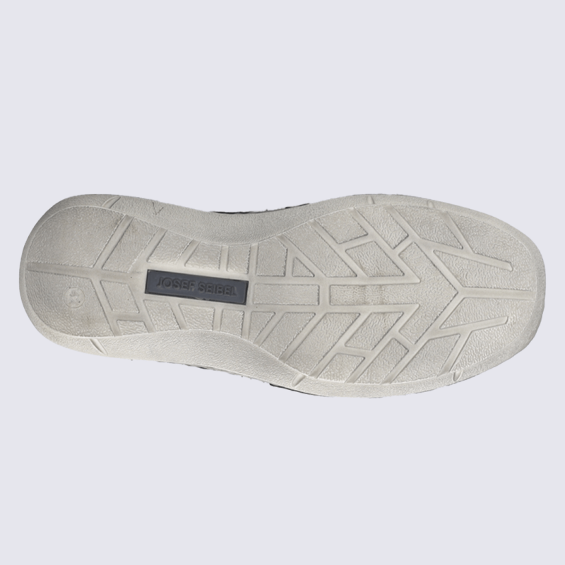 Sandales Josef Seibel, Sandales confort respirant homme en cuir nubuck granit