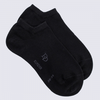 Chaussettes Doré Doré, chaussettes confort femme en coton Egyptien noir