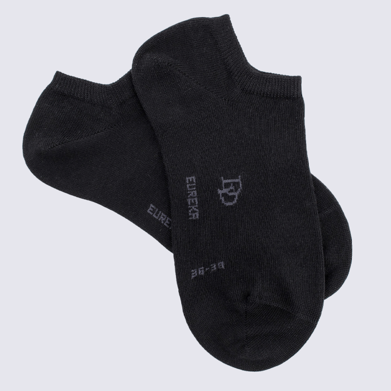 Chaussettes Doré Doré, chaussettes confort femme en coton Egyptien noir
