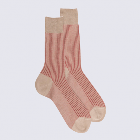 Chaussettes Doré Doré Subtile en coton grège