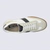 Baskets Mephisto, Baskets moderne homme en cuir pleine fleur gris et blanc Baskets Mephisto, Baskets moderne homme en cuir pleine fleur gris et blanc