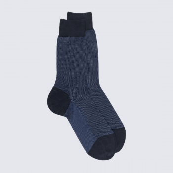 Chaussettes Doré Doré, chaussettes en fil d'Ecosse homme marine/chaloupe