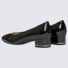 Escarpins ARA, Escarpins vernis noirs effet croco femme à talon carré confortable en cuir brillant Escarpins ARA, Escarpins vernis noirs effet croco femme à talon carré confortable en cuir brillant