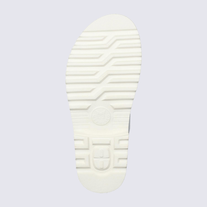 Mule Mephisto, Mule élégante et confort souple pour femme en cuir blanc