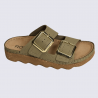 Mules Rohde, Mules double boucle femme en synthétique vert pesto Mules Rohde, Mules double boucle femme en synthétique vert pesto