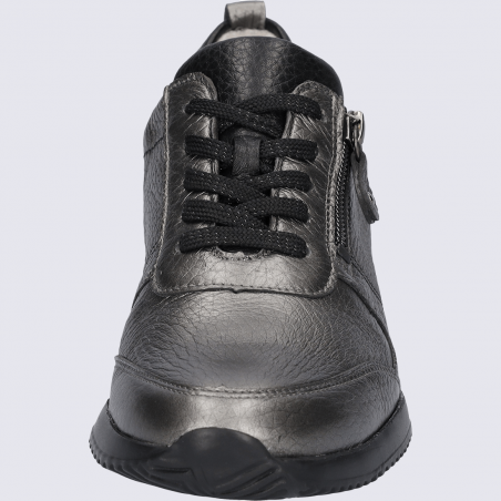Baskets Waldläufer, sneakers confort femme en cuir de cerf noir Baskets Waldläufer, sneakers confort femme en cuir de cerf noir