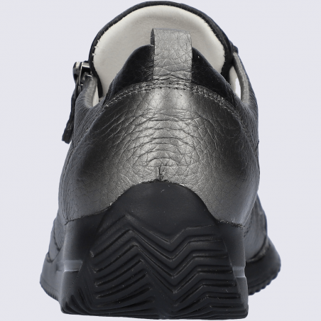 Baskets Waldläufer, sneakers confort femme en cuir de cerf noir Baskets Waldläufer, sneakers confort femme en cuir de cerf noir