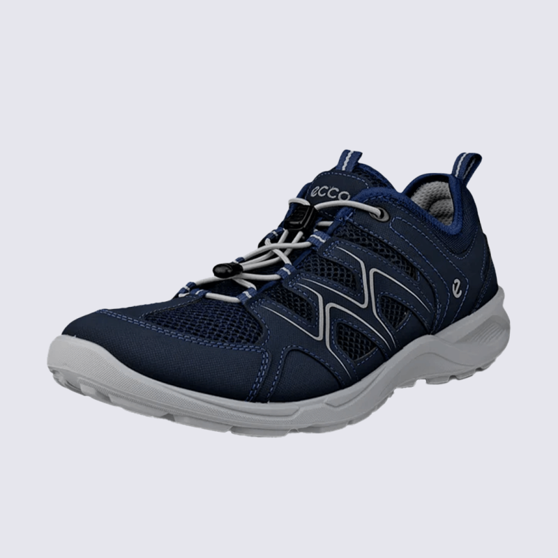 Baskets ECCO, Baskets respirante avec laçage rapide et semelle amortissante homme marine