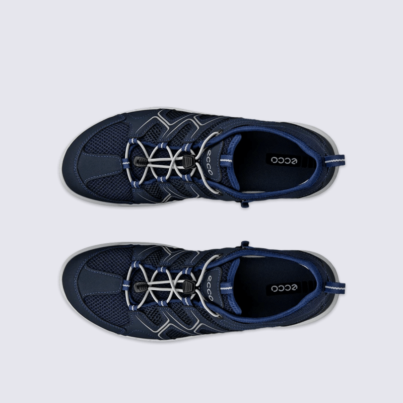 Baskets ECCO, Baskets respirante avec laçage rapide et semelle amortissante homme marine