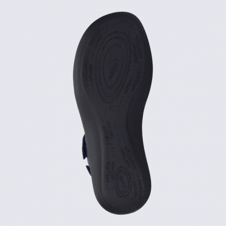 Nu-pieds Josef Seibel, nu-pieds confort et chic femme à velcro en cuir ocean Nu-pieds Josef Seibel, nu-pieds confort et chic femme à velcro en cuir ocean